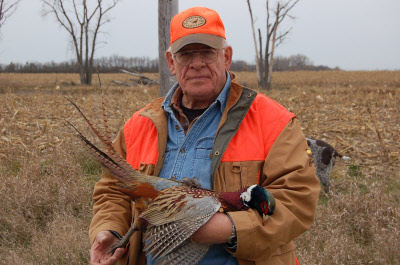 Dad hunting pheasant in North Dakota 2007