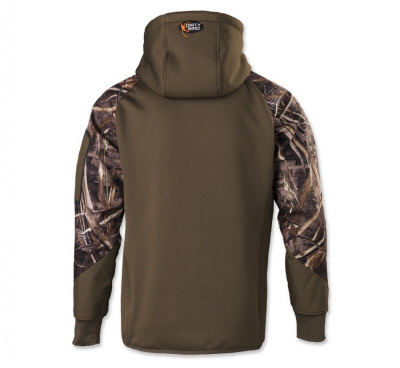 Brownings Dirty Bird Hoodie is in Realtree Max 5 and will keep you warm and dry with multiple pockets 