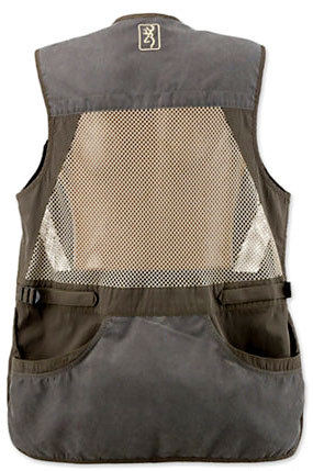 Backview of Browning Mens Summit Shooting Vest