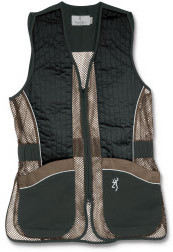 Browning shooting vest for her in black and brown