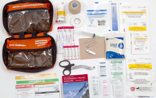 Whitetail First Aid Kit stocked with supplies