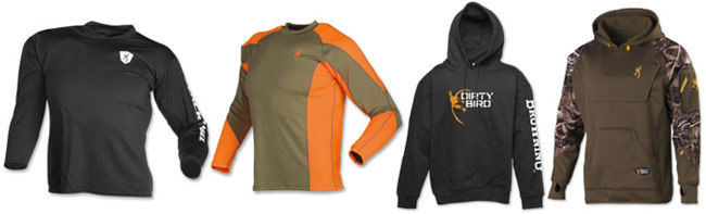 Browning Fleece, Hoodies, NTS base layers & Long Sleeve Ts