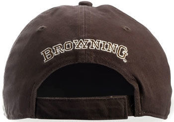 Browning Buckmark logo brown baseball cap